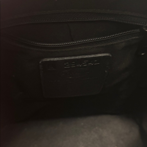 VTG Brighton Black Crocodile Print Brown Pebble Leather Bucket Tote Shoulder Bag - Picture 6 of 12